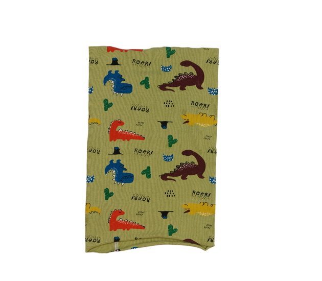 Zelený nákrčník s dinosaury 