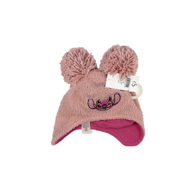 Nová růžová zimní čepice Stitch Disney George