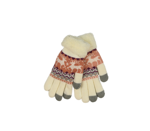 Vzorované zimní rukavice pro dospělé