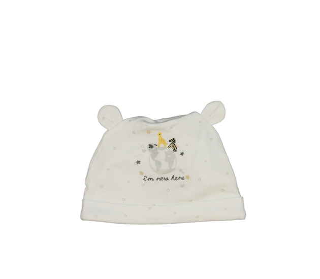 Bílá bavlněná čepička Next