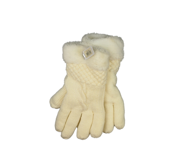 Nové krémové zimní rukavice pro dospělé