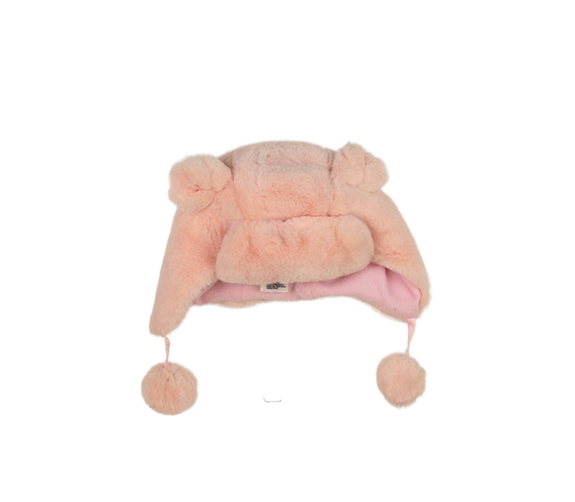 Růžová chlupatá čepice Monsoon 