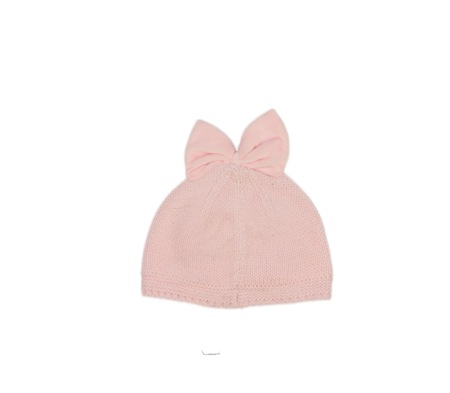 Růžová čepička s mašlí a podšívkou Next