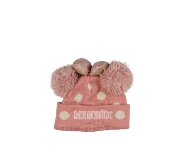 Růžová čepice s mašlí Minnie 