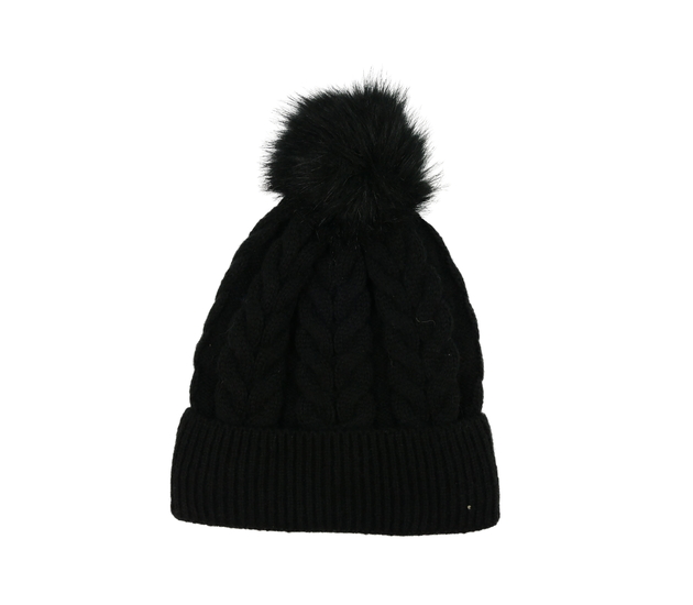 Černá čepice s teplou podšívkou George