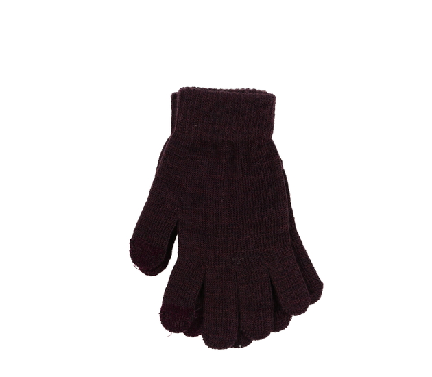 Bordo melírované rukavice