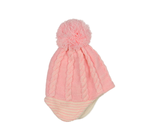 Růžová ušanka Nutmeg