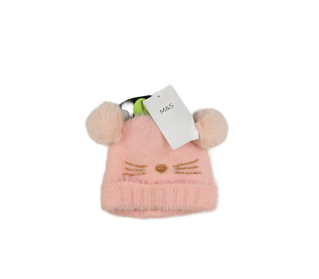 Nová růžová čepice s čumáčkem M&S