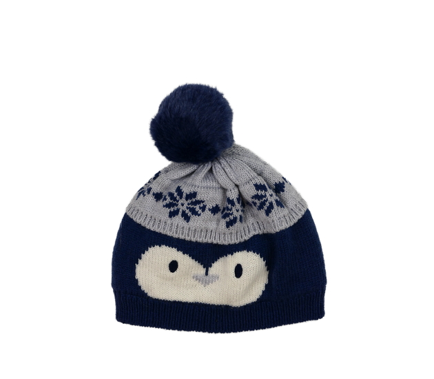 Modrá čepice s tučňákem George