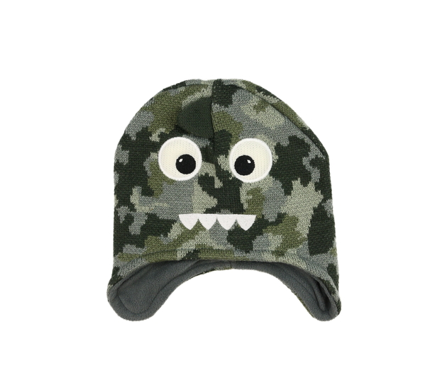 Maskáčová čepice s čumákem 