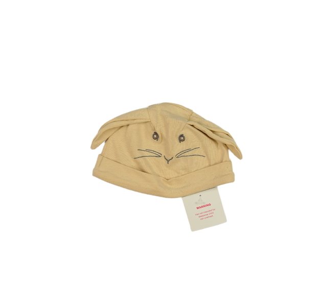 Nová hnědá králičí bavlněná čepička Tu 