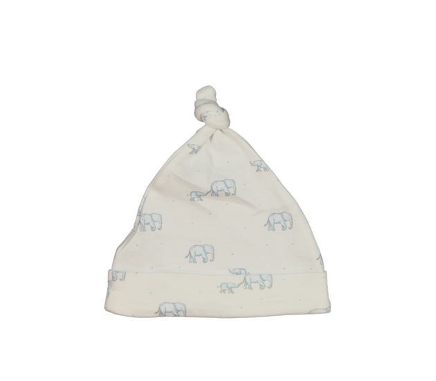 Bílá bavlněná čepice se slony Next