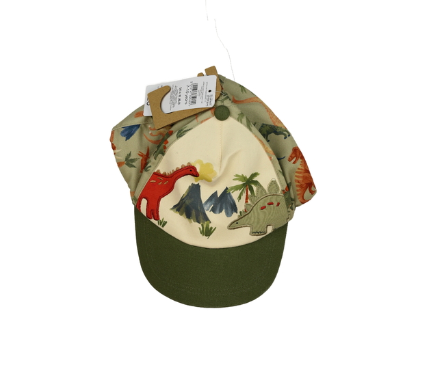 Nová zelená kšiltovka s dinosaury Nutmeg