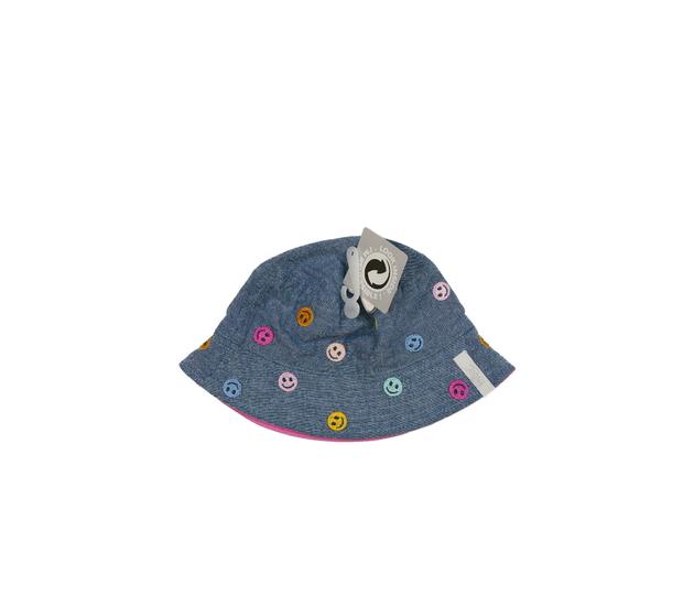 Nový modrý klobouk se smajlíky 