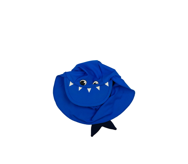 Modrá čepice s ochrannou krku 