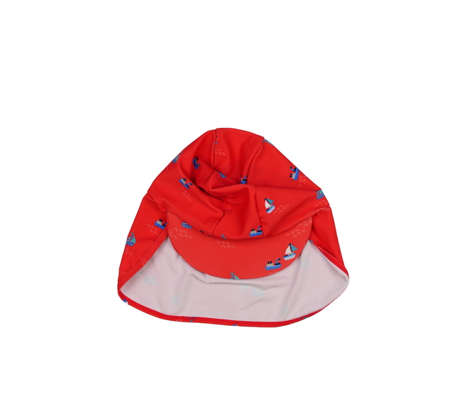 Červená čepice s ochrannou krku George