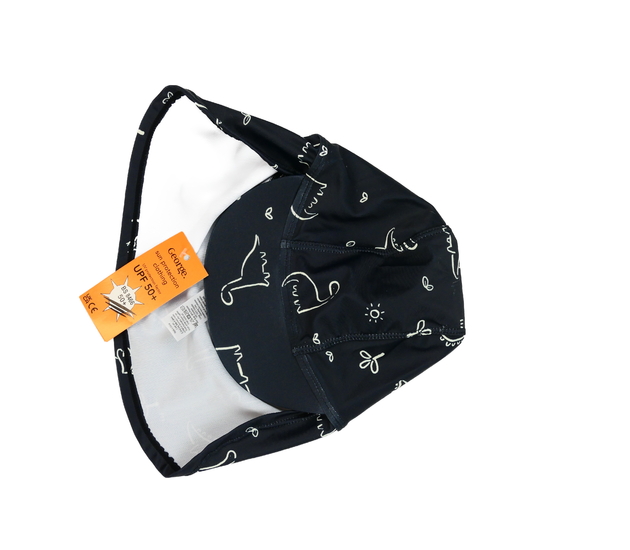 Nová černá čepice s ochrannou krku George