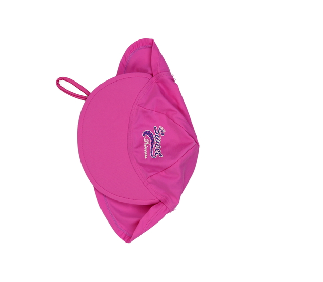 Růžová čepice s ochrannou krku 