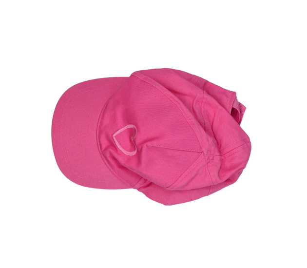 Růžová kšiltovka se srdcem 