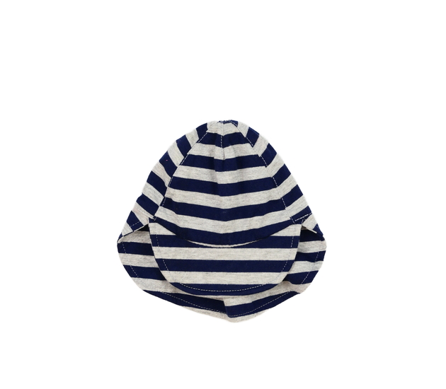 Šedo-modrá čepice s ochrannou krku George