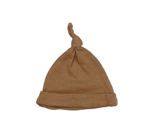 Tmavě hnědá bavlněná čepice Next