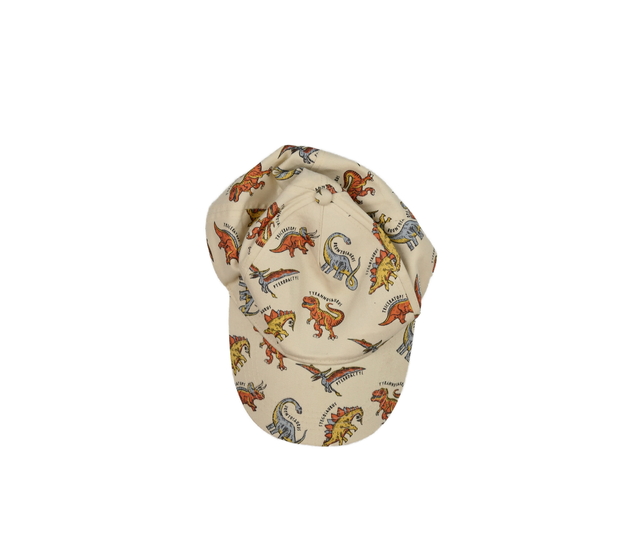 Hnědá dinosauří kšiltovka 