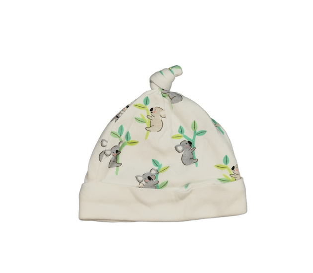Bílá bavlněná čepička s koalou Jojo Maman Bébé