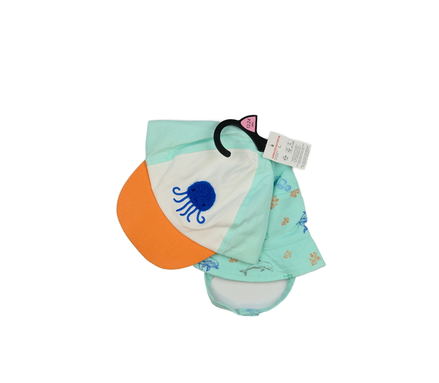 Nový tyrkysový klobouk a kšiltovka F&F