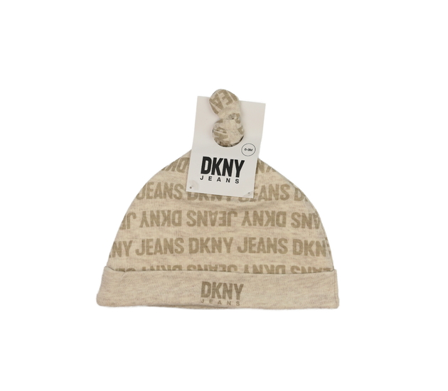 Nová bavlněná hnědá čepička DKNY