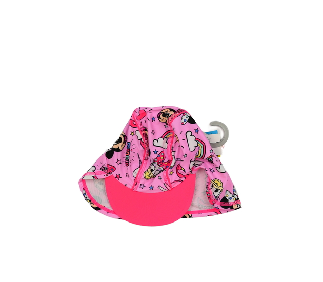 Nový růžový klobouk s ochrannou krku Minnie 