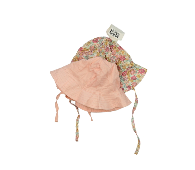 Nový klobouk 2 ks růžový a květinový H&M