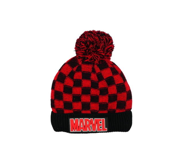 Červeno-černá zimní čepice Marvel George