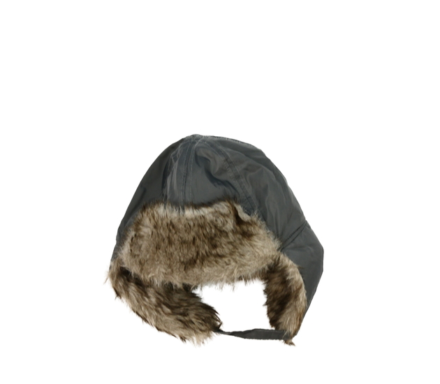 Šedá zimní ušanka