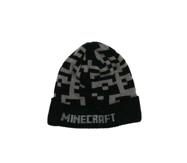 Tmavá zimní čepice Minecraft M&S
