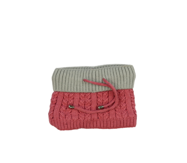 Růžovo-šedý nákrční šířka 24 cm vnitřní chlup 