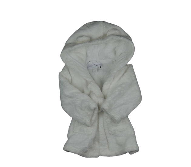 Bílý župan s oušky vel. 0-6 měsíců