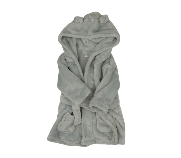 Šedý župan 0-6 měsíců