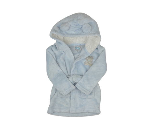 Světle modrý župan s medvídke 
