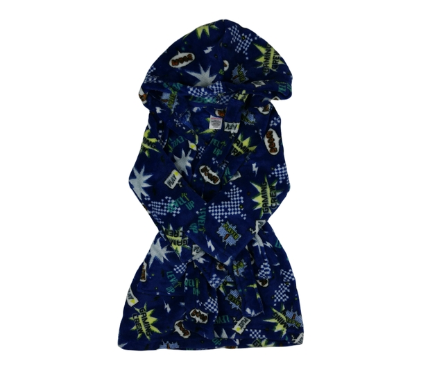 Modrý župan s obrázky 