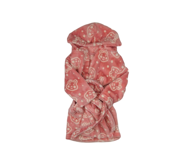 Růžový hebký župan George