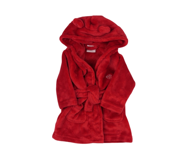 Červený župan s malým sloníkem 