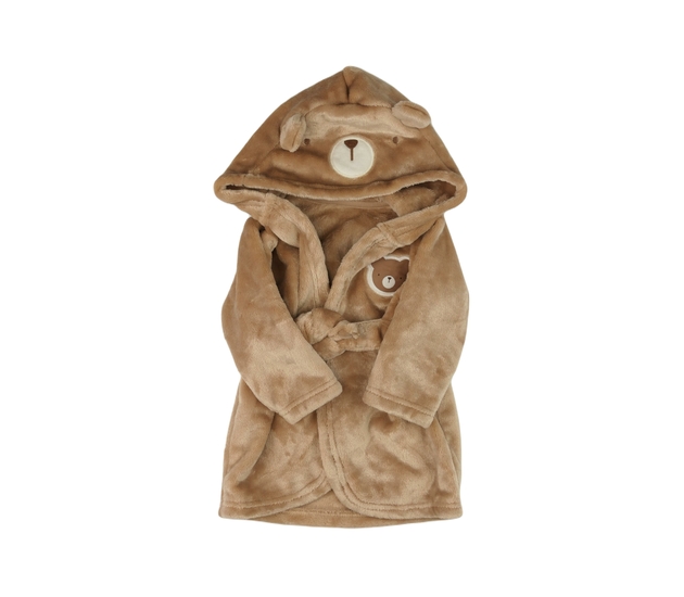 Hnědý hebký župan George