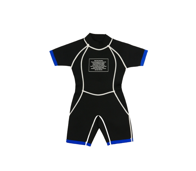 Modročerné neoprenové plavky