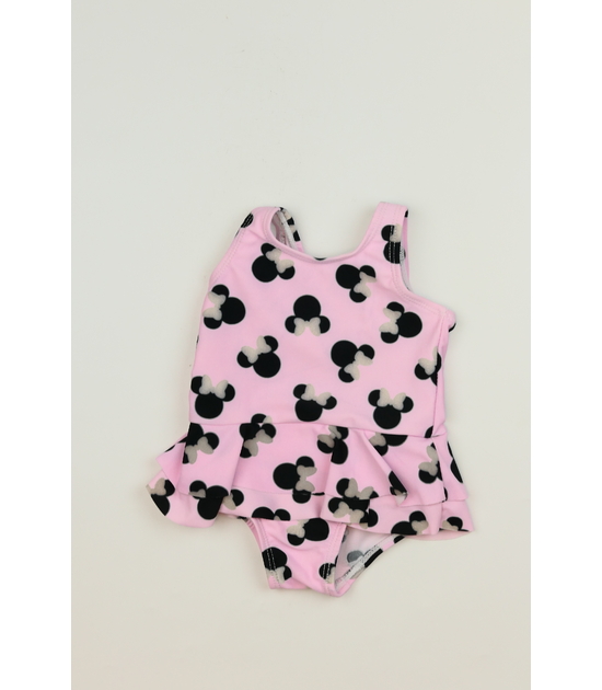 Růžové plavky s volánky Minnie George