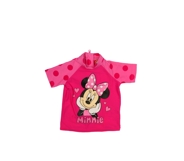 Růžové plavkové triko Minnie