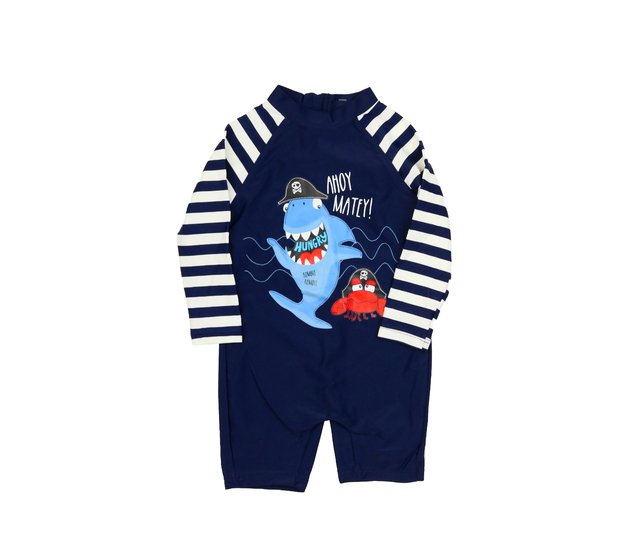 Tmavomodré plavky se žralokem Primark