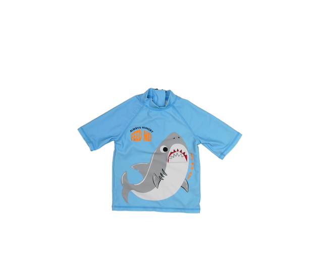 Modré plavkové triko se žralokem