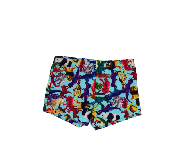 Modré plavky s dinosaury 