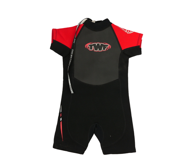 Černočervené neoprenové plavky 