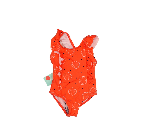 Nové červené plavky s mušlemi 